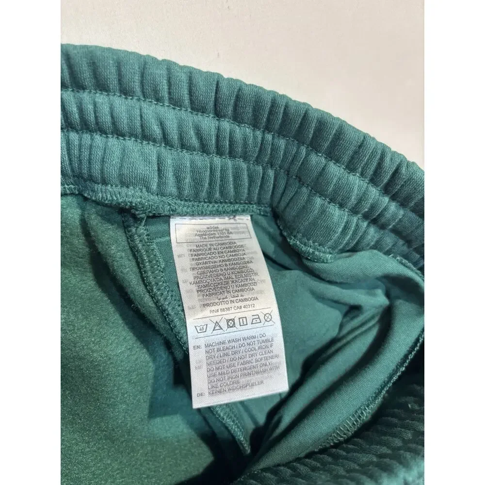 Adidas Men’s Small Green Fleece Shorts Drawstring Pockets NWT Athletic